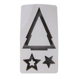 Stampo in silicone Alberoe stelle 14,5x26x4cm - 3 forme