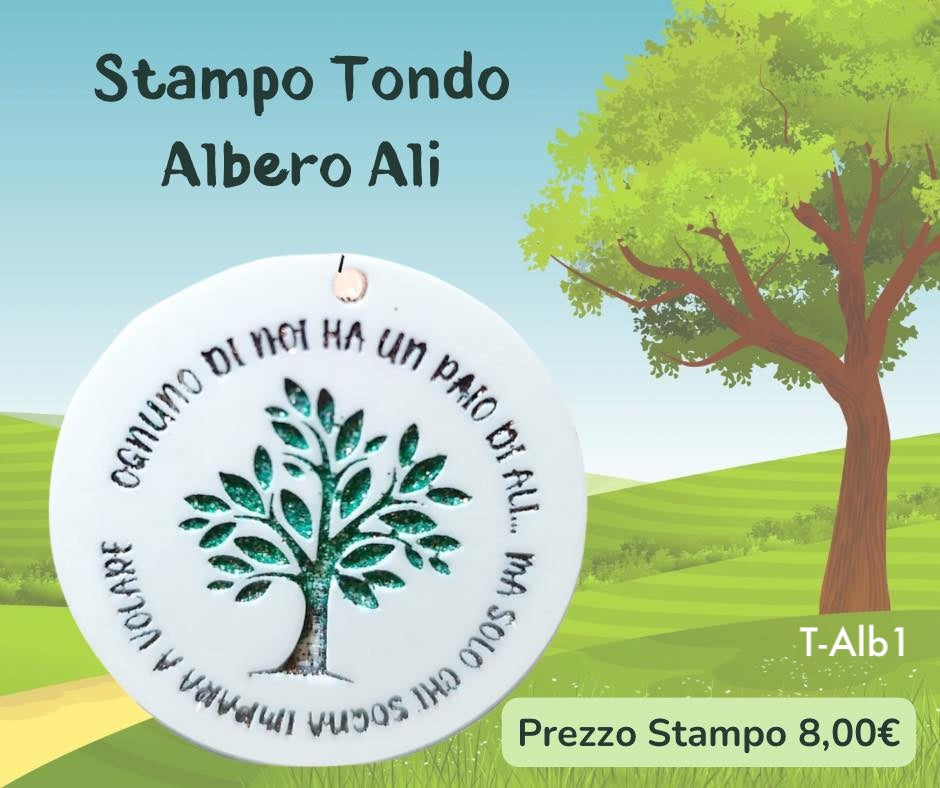 Tondo Albero ognuno di noi ha un paio di ali..