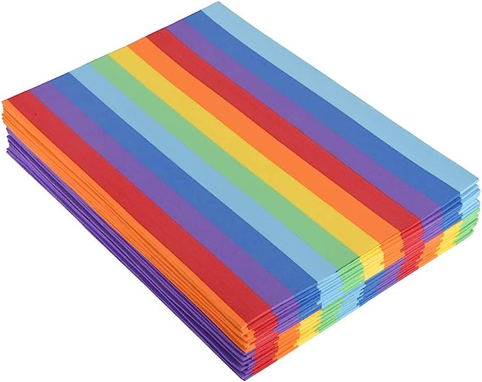 Gomma Eva 2 mm arcobaleno 30x20 cm