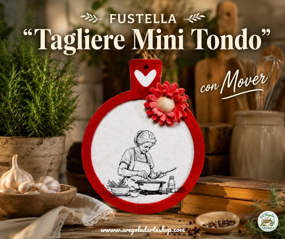 Fustella " Tagliere Tondo Mini" - con Mover