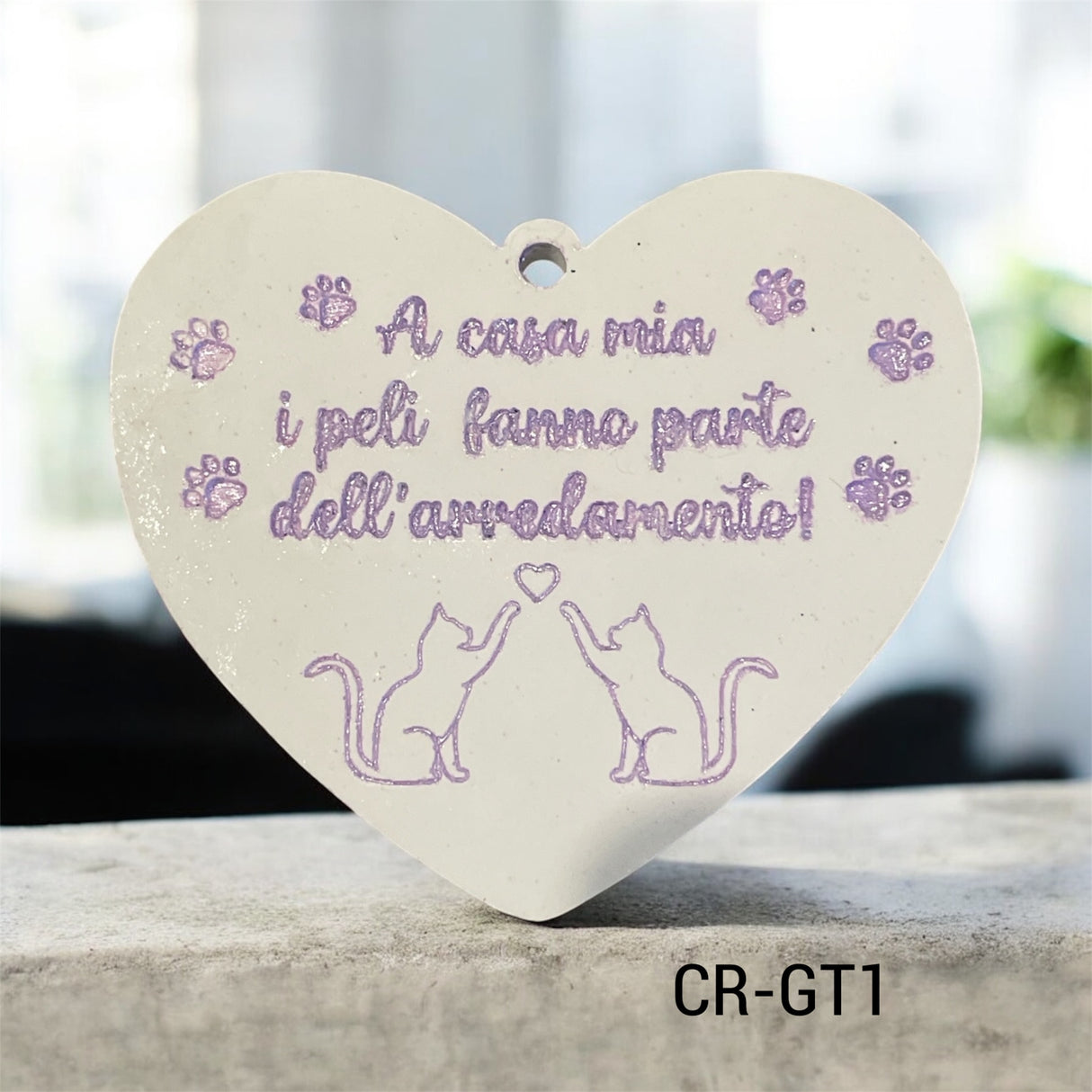 Stampo “ cuore gatti” - 7,5 × 8,5 cm