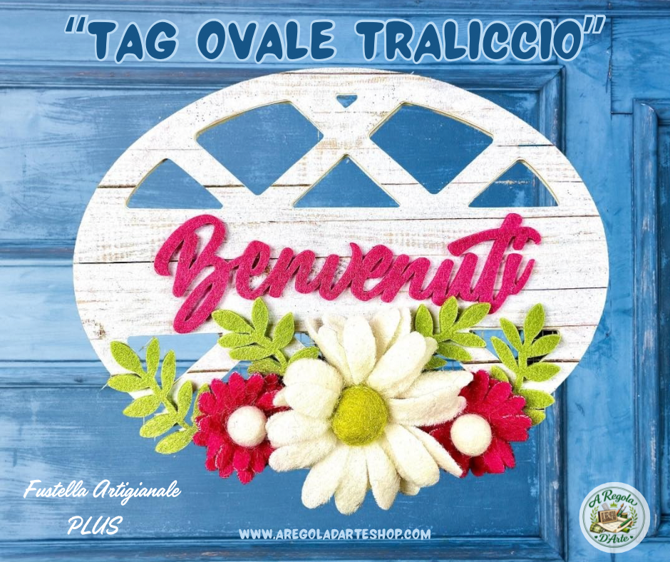 Fustella Tag Ovale Traliccio PLUS