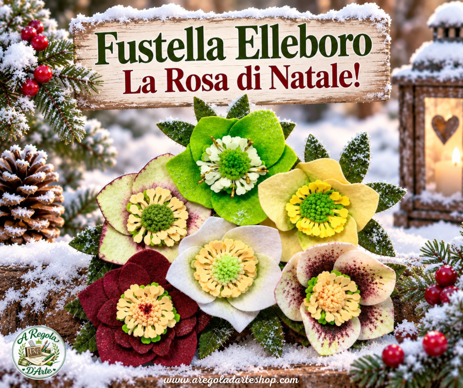 Fustella Elleboro: Rosa di Natale