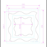 Fustella Artigianale "Cornice Onda" - BigZ