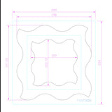 Fustella Artigianale "Cornice Onda" - Plus