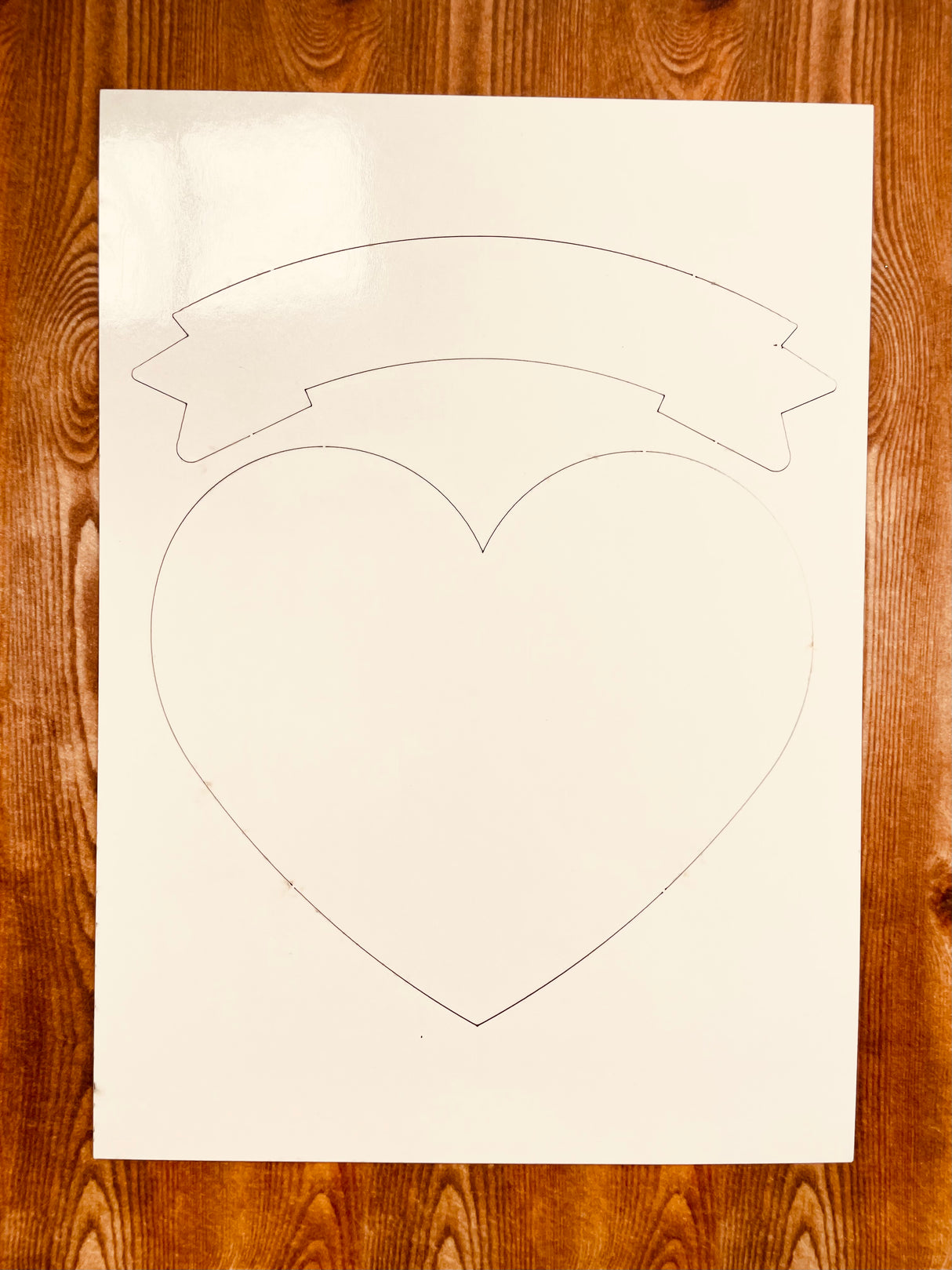 Fustella "Cuore con Banner"