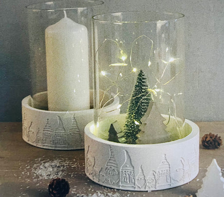 Vaso di vetro, 11cm ø, 18cm, cilindrico