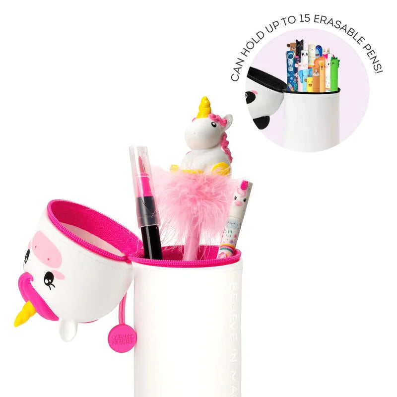 Astuccio 2 in 1 in Morbido Silicone - Kawaii - Unicorn