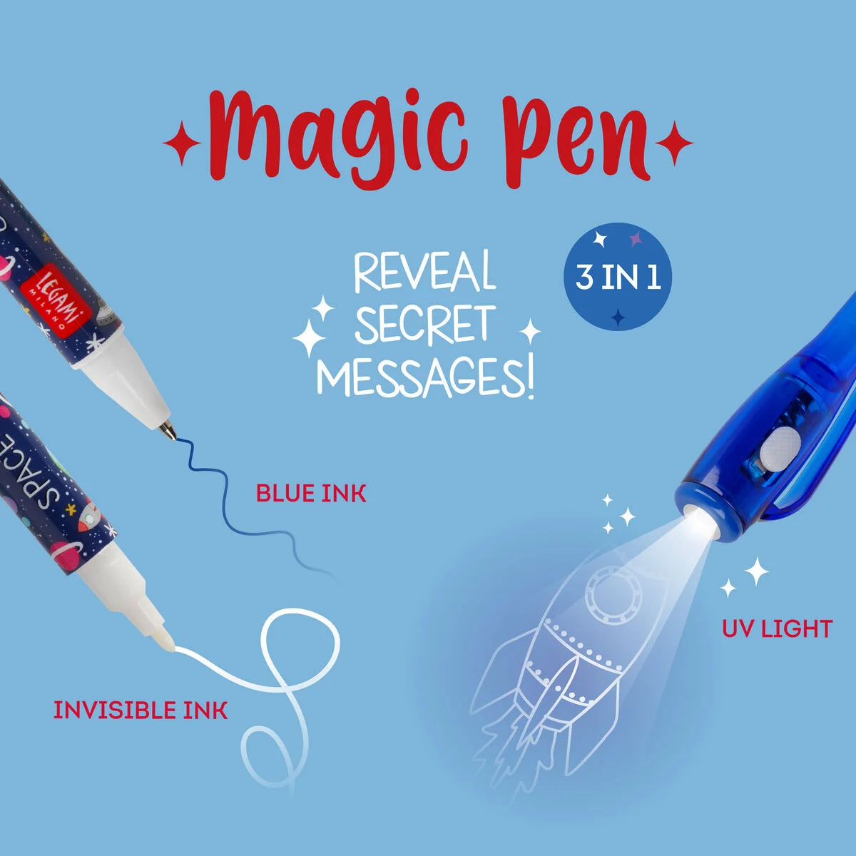 Penna con Inchiostro Invisibile - Magic Pen space