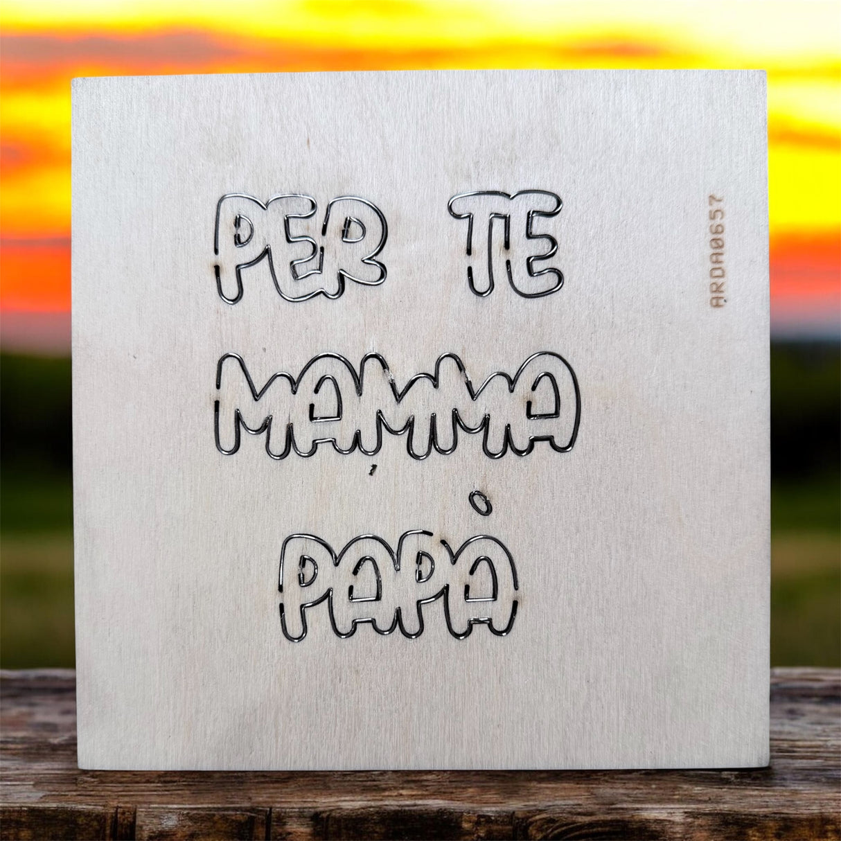 Fustella scritte "Per Te Mamma Papà"
