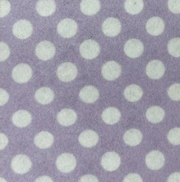 Pannolenci 50x40 cm - Pois Bianchi base Lavanda