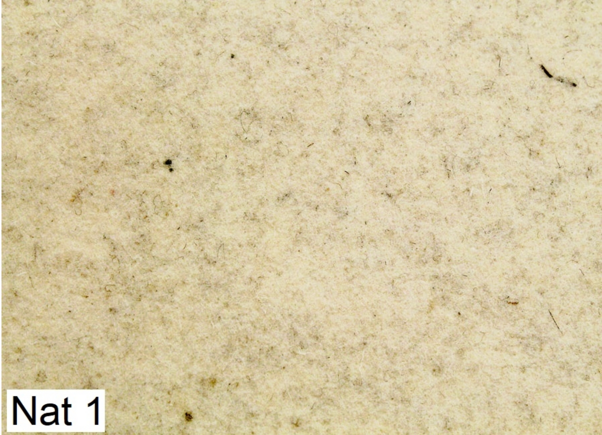 Feltro Lana leggero 2 mm - 50x155 cm - Naturale