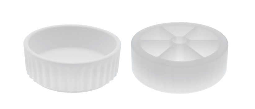 Stampo in silicone "Ciotola bassa scanalata" - Ø 12x4cm