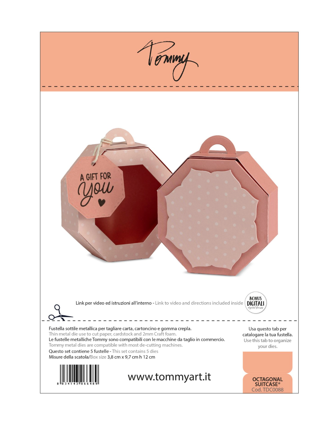 Tommy fustella – Octagonal suitcase®