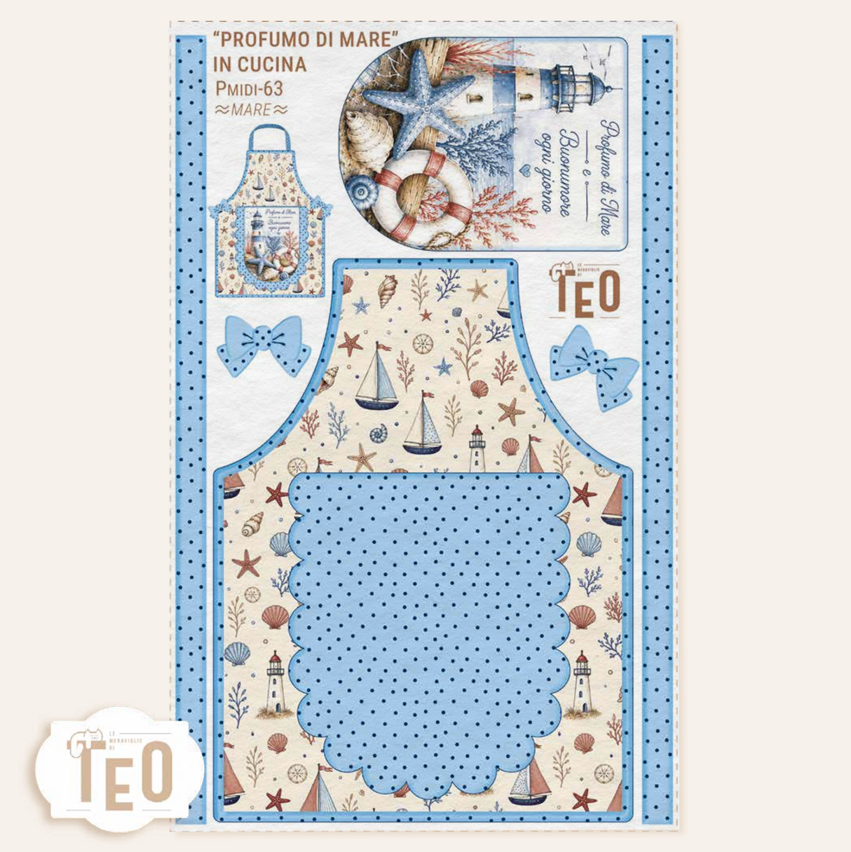 Pmidi-63 Profumo di mare in cucina - 25x40 cm