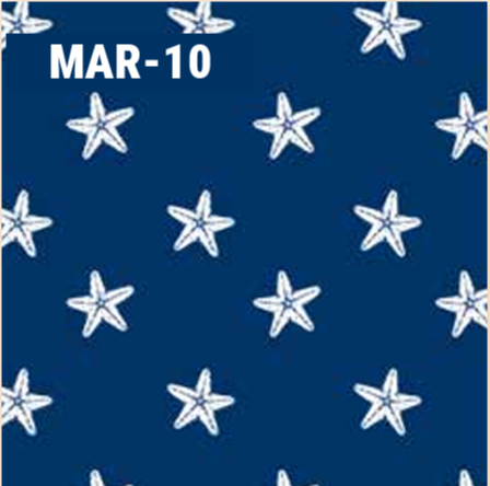 MAR-10 STELLE MARINE BLU PROFONDO - 50x40 cm
