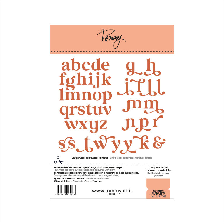 Tommy fustella – Modern alphabet ®