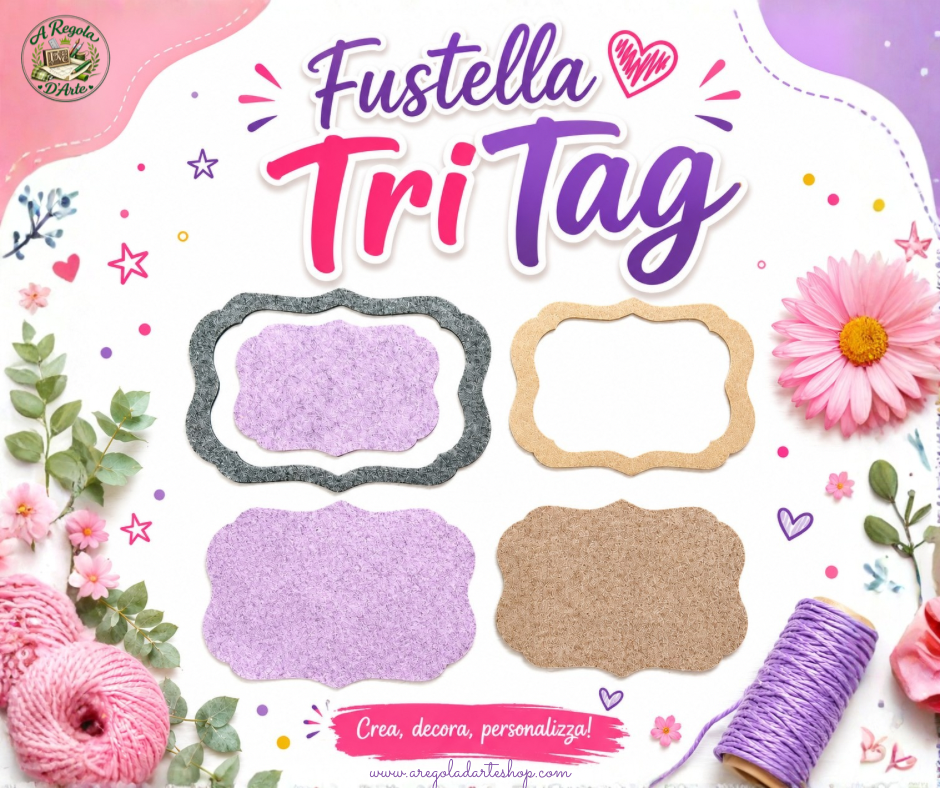 Fustella "TriTag" con 2 Movers