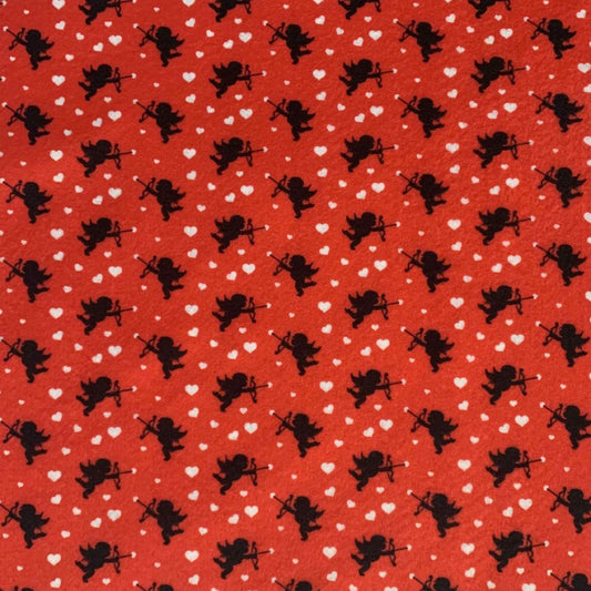 Pannolenci Cupido base rossa - 50x40 cm