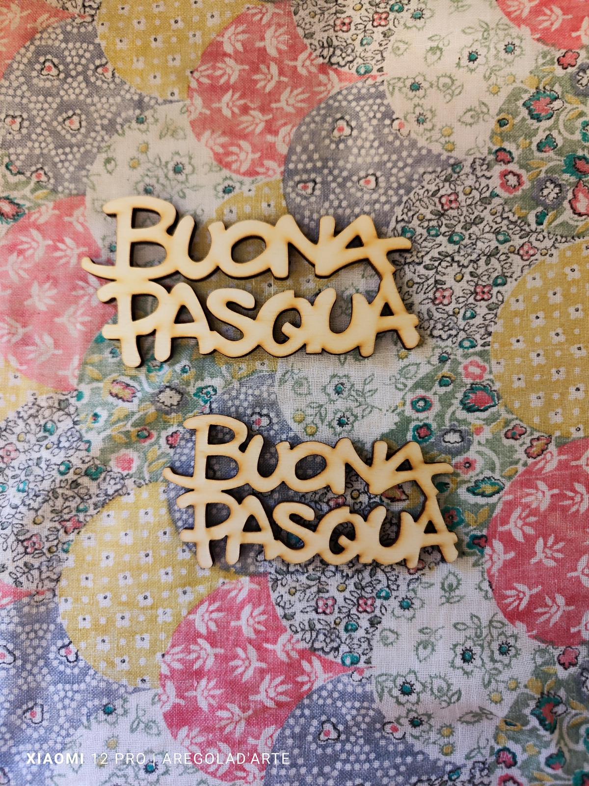 SWcritta legno Buona Pasqua media