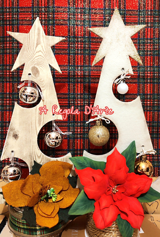 Fustelle natalizie per feltro e Big shot: albero Natale, Presepe