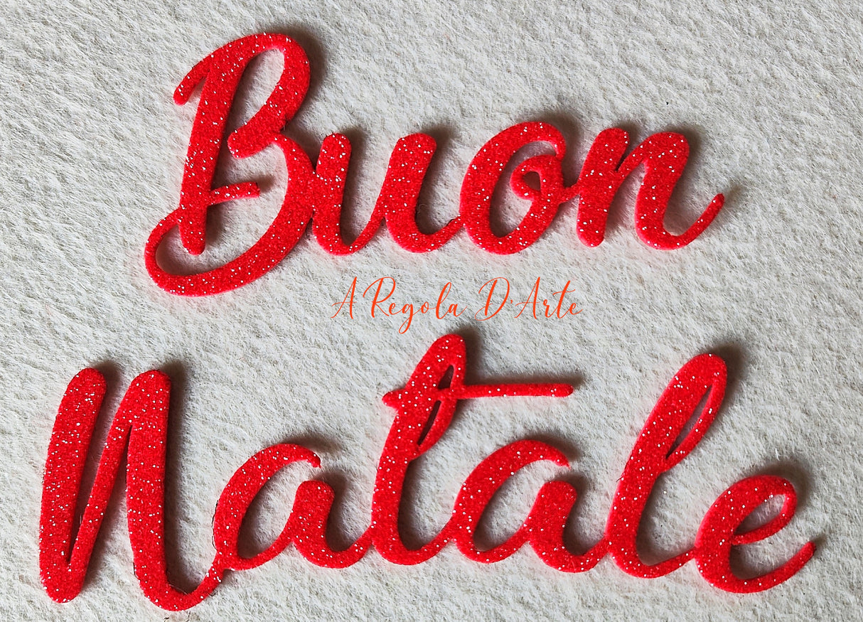 Scritta Calligrafica "BUON NATALE"