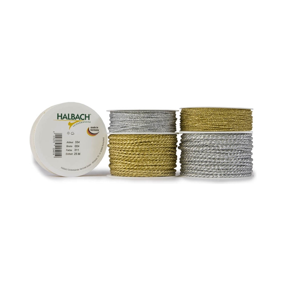 Cordino Lurex 4 mm Argento