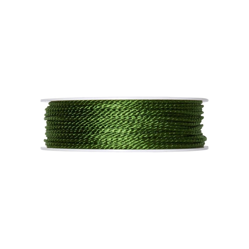 Cordino intrecciato Verde Moss 4 mm